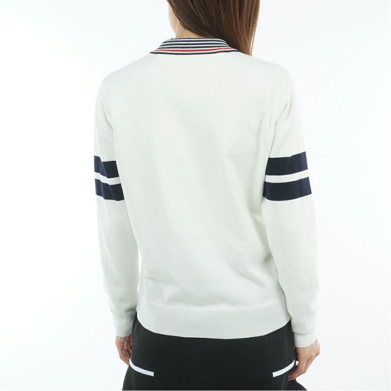 トミー ヒルフィガー ゴルフ Tommy Hilfiger Golf レディース レディース ボーダー ハイネックニット THLA587 詳細3