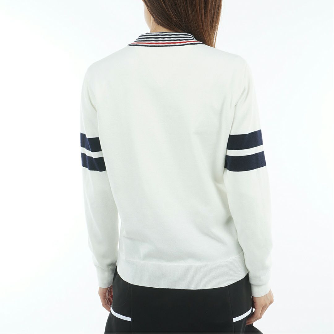 トミー ヒルフィガー ゴルフ Tommy Hilfiger Golf レディース レディース ボーダー ハイネックニット THLA587 詳細3