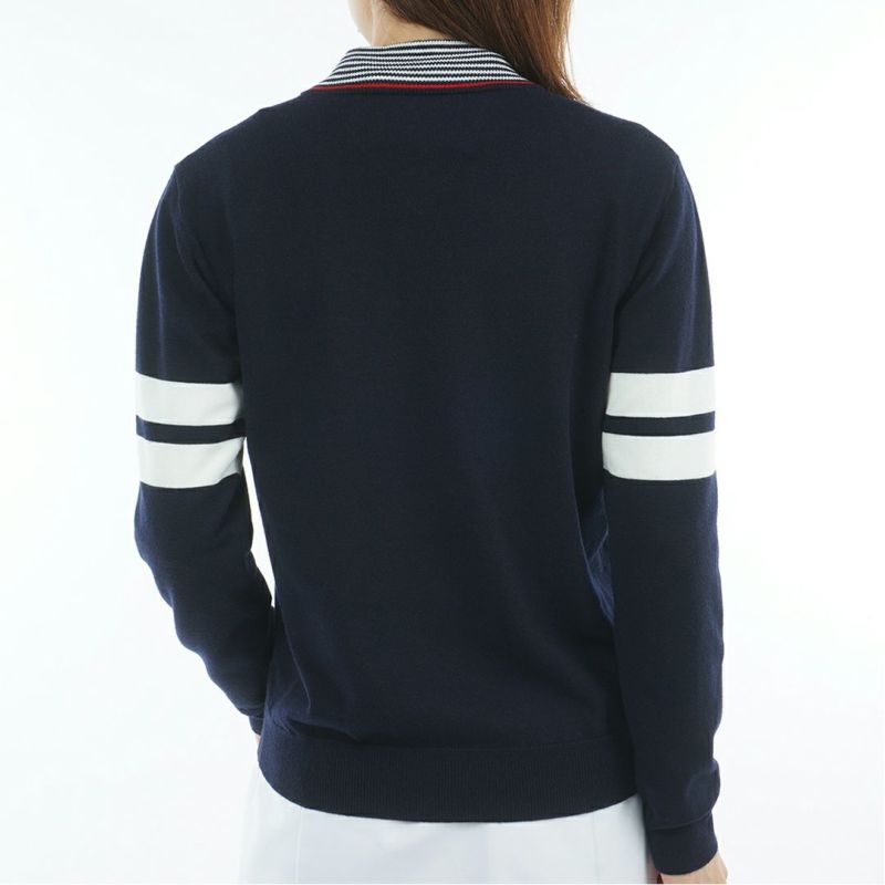 トミー ヒルフィガー ゴルフ Tommy Hilfiger Golf レディース レディース ボーダー ハイネックニット THLA587 詳細6