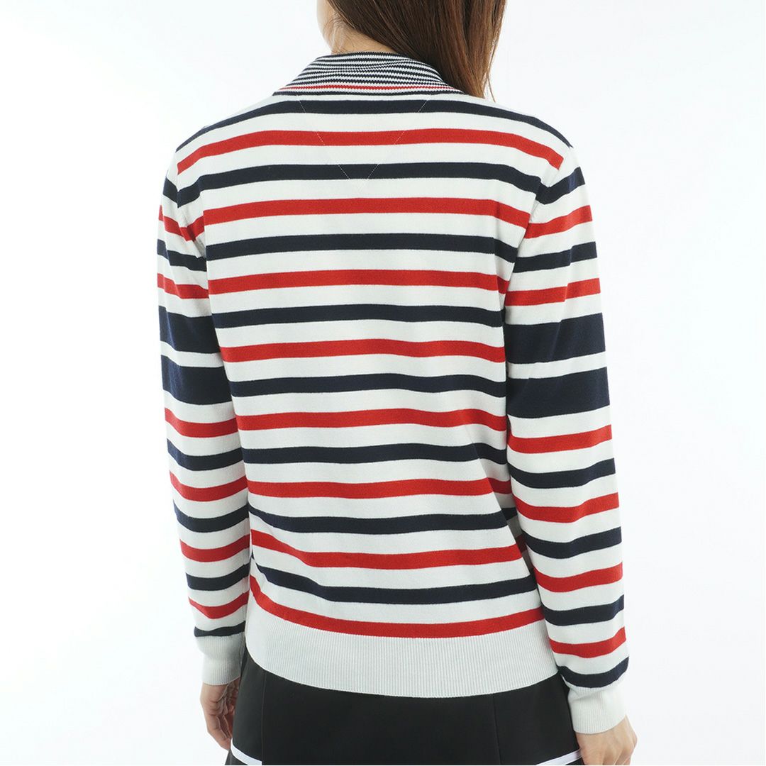 トミー ヒルフィガー ゴルフ Tommy Hilfiger Golf レディース レディース ボーダー ハイネックニット THLA587 詳細16