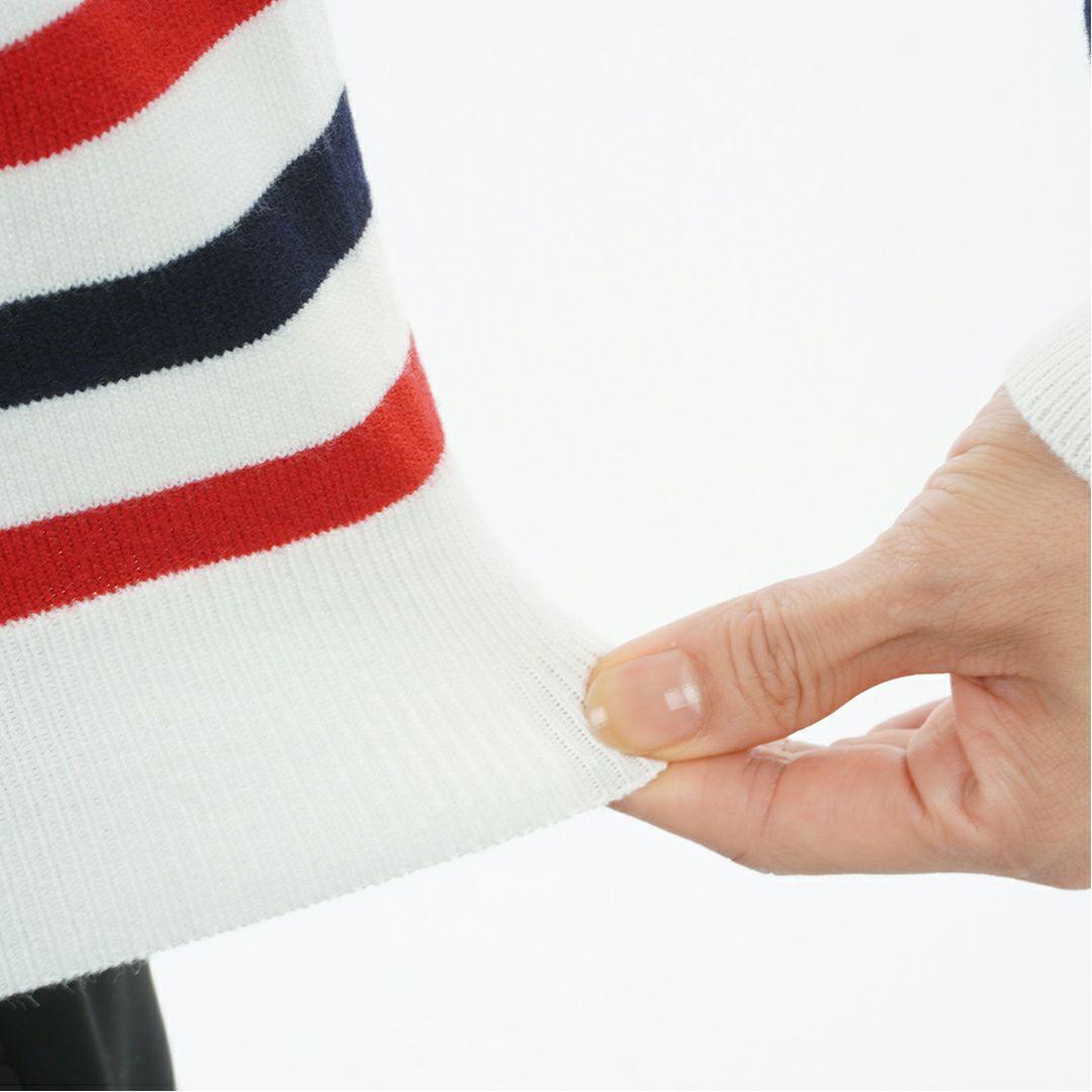 トミー ヒルフィガー ゴルフ Tommy Hilfiger Golf レディース レディース ボーダー ハイネックニット THLA587 詳細18