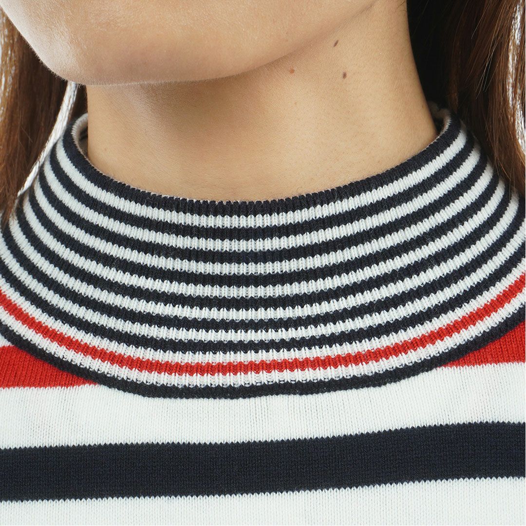 トミー ヒルフィガー ゴルフ Tommy Hilfiger Golf レディース レディース ボーダー ハイネックニット THLA587 詳細19