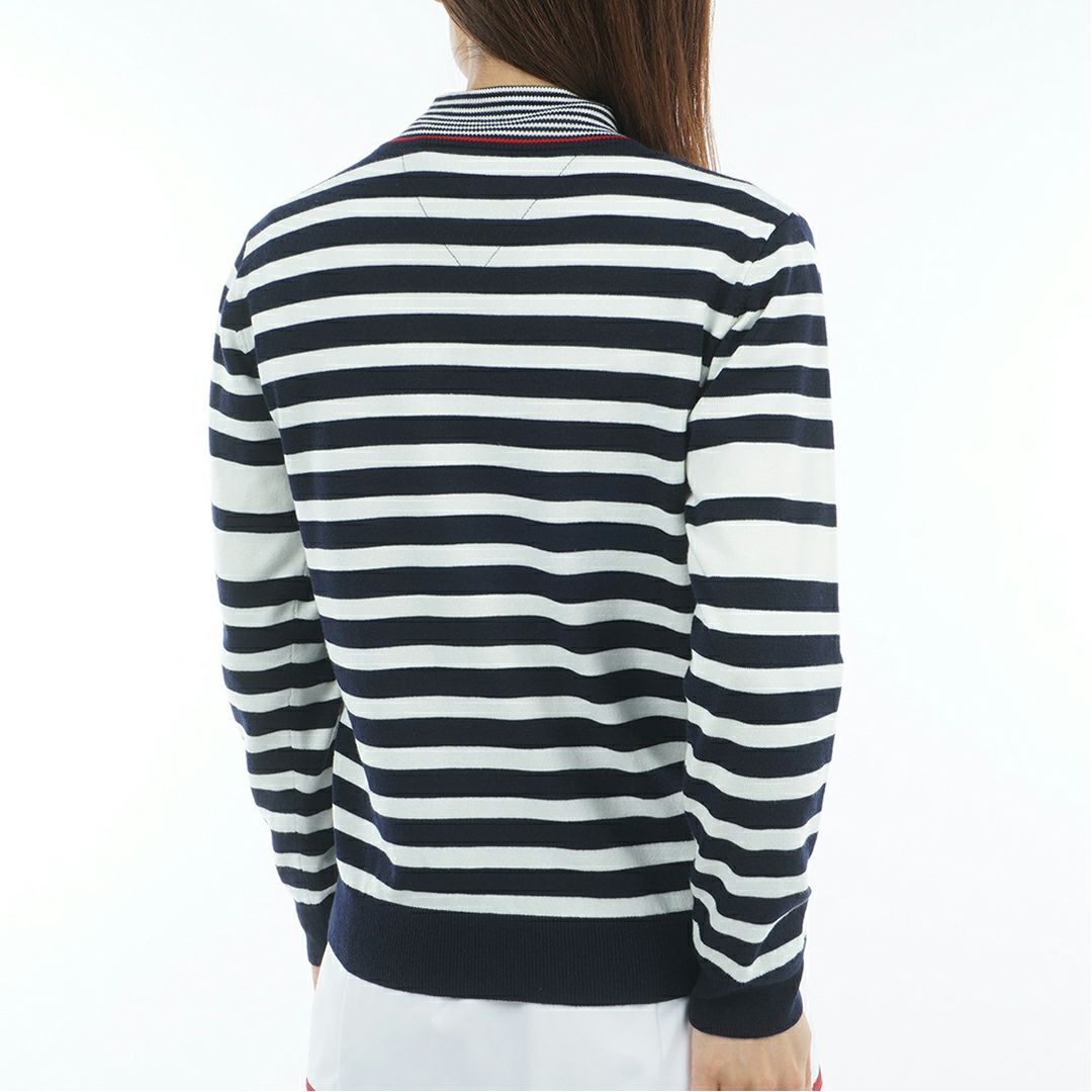 トミー ヒルフィガー ゴルフ Tommy Hilfiger Golf レディース レディース ボーダー ハイネックニット THLA587 詳細24
