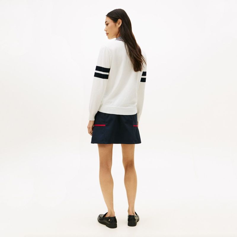 トミー ヒルフィガー ゴルフ Tommy Hilfiger Golf レディース レディース ボーダー ハイネックニット THLA587 詳細25