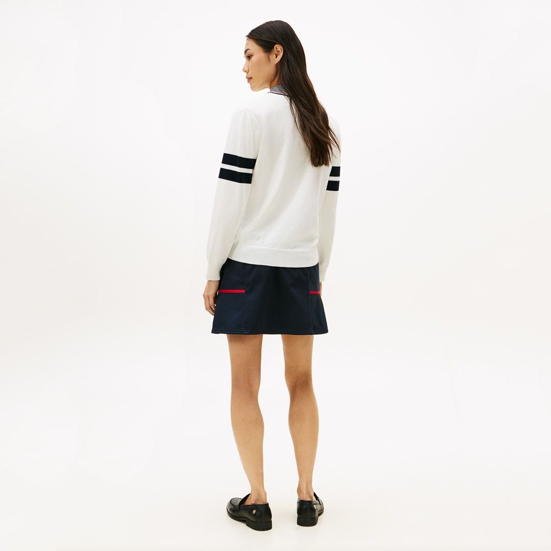 トミー ヒルフィガー ゴルフ Tommy Hilfiger Golf レディース レディース ボーダー ハイネックニット THLA587 詳細25