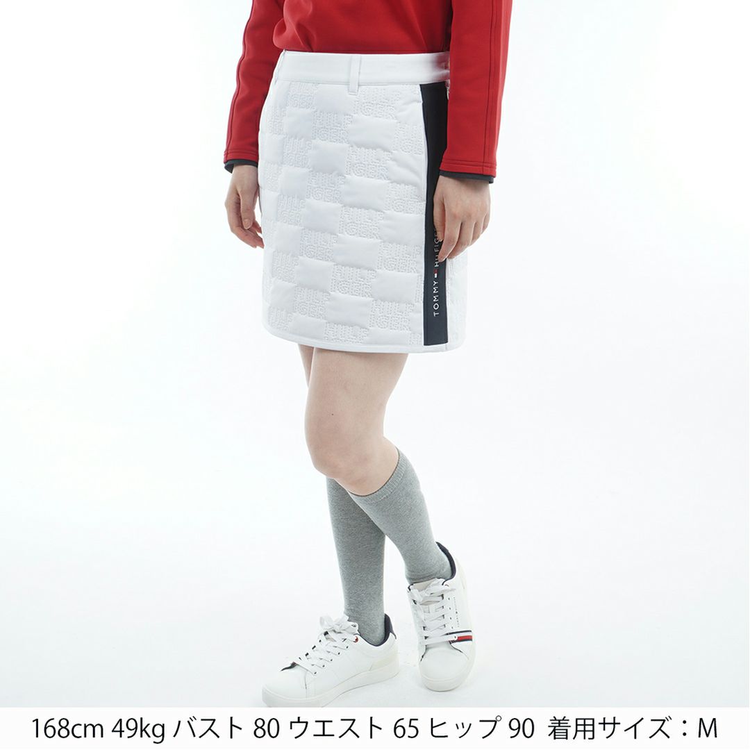 トミー ヒルフィガー ゴルフ Tommy Hilfiger Golf レディース レディース ロゴキルト パテッドスカート THLA588 詳細2