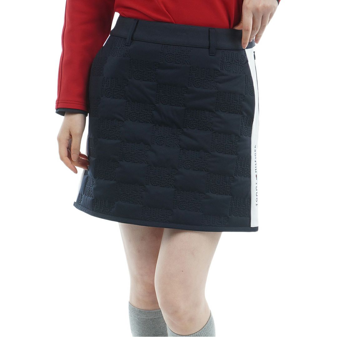 トミー ヒルフィガー ゴルフ Tommy Hilfiger Golf レディース レディース ロゴキルト パテッドスカート THLA588 詳細4
