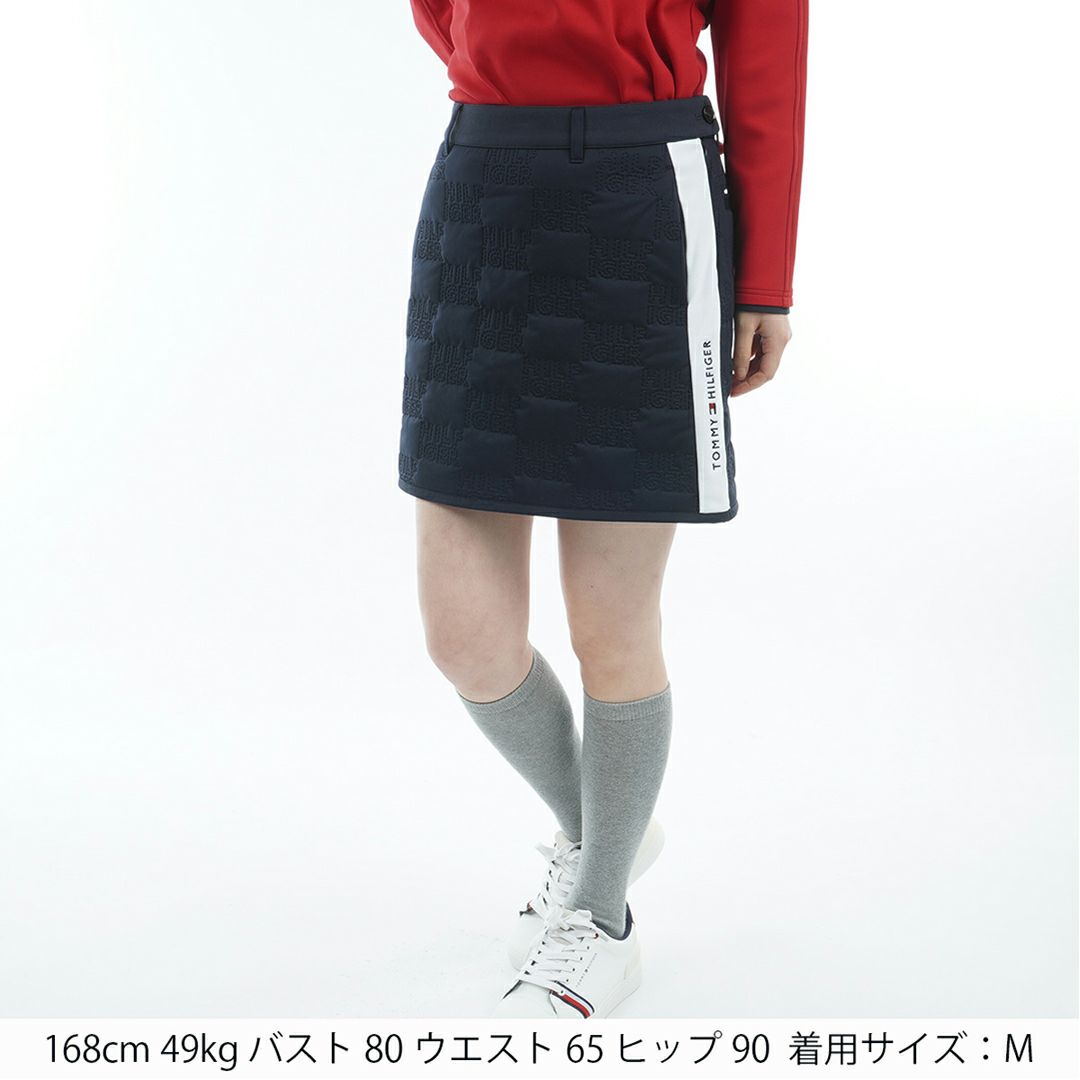 トミー ヒルフィガー ゴルフ Tommy Hilfiger Golf レディース レディース ロゴキルト パテッドスカート THLA588 詳細5