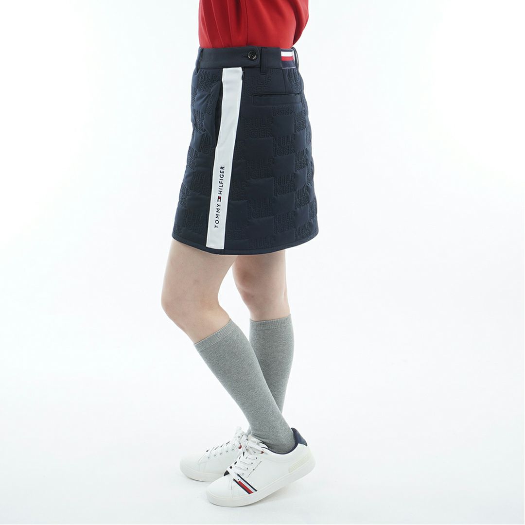 トミー ヒルフィガー ゴルフ Tommy Hilfiger Golf レディース レディース ロゴキルト パテッドスカート THLA588 詳細6