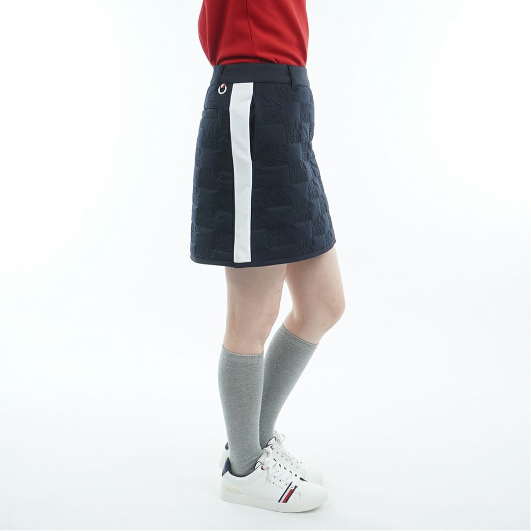 トミー ヒルフィガー ゴルフ Tommy Hilfiger Golf レディース レディース ロゴキルト パテッドスカート THLA588 詳細8