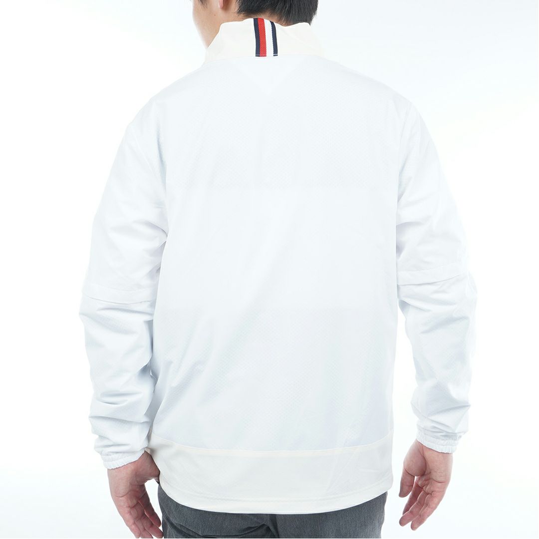 [トミーヒルフィガー]メンズ 袖脱着 アノラックジャケット　オフホワイト