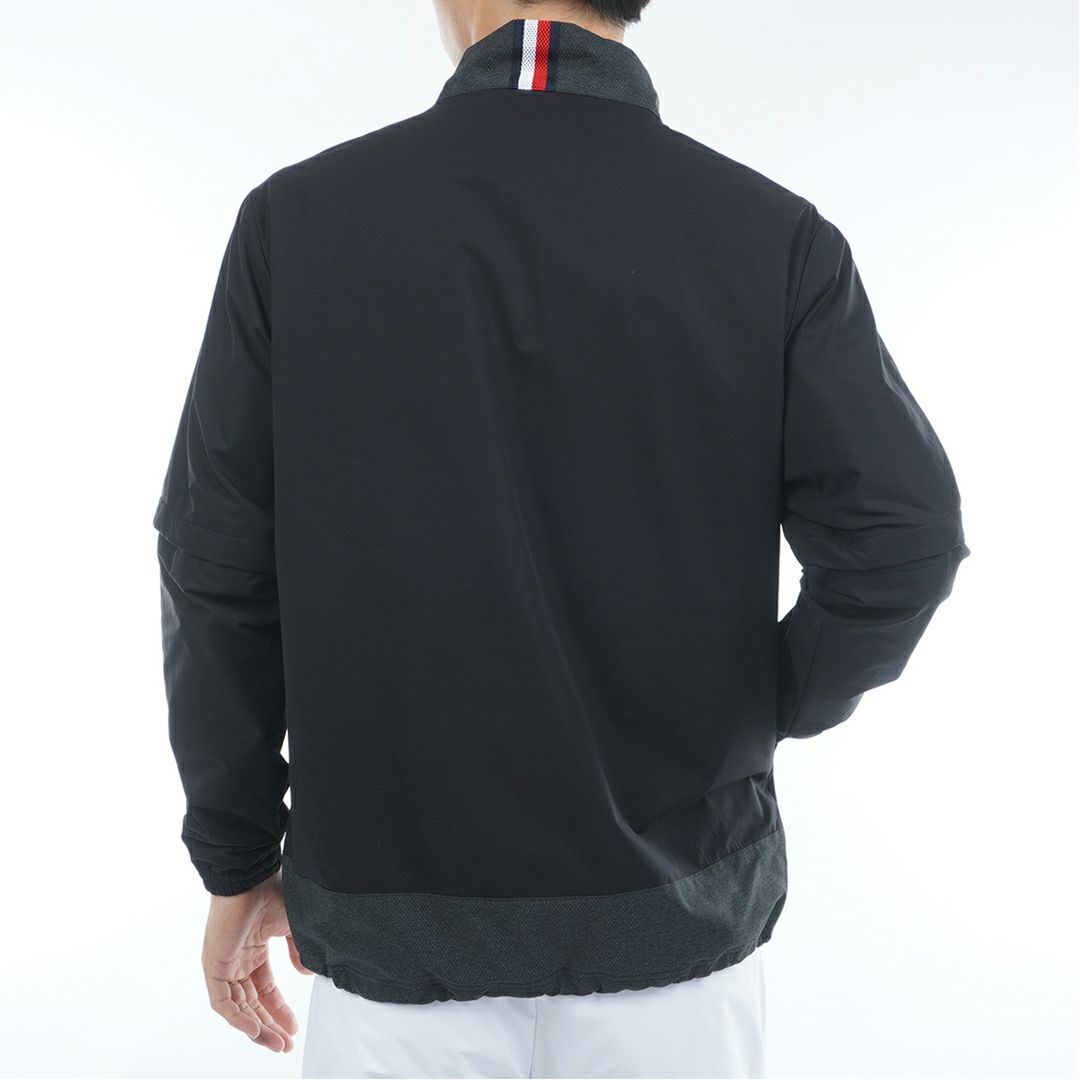 [トミーヒルフィガー]メンズ 袖脱着 アノラックジャケット　ブラック