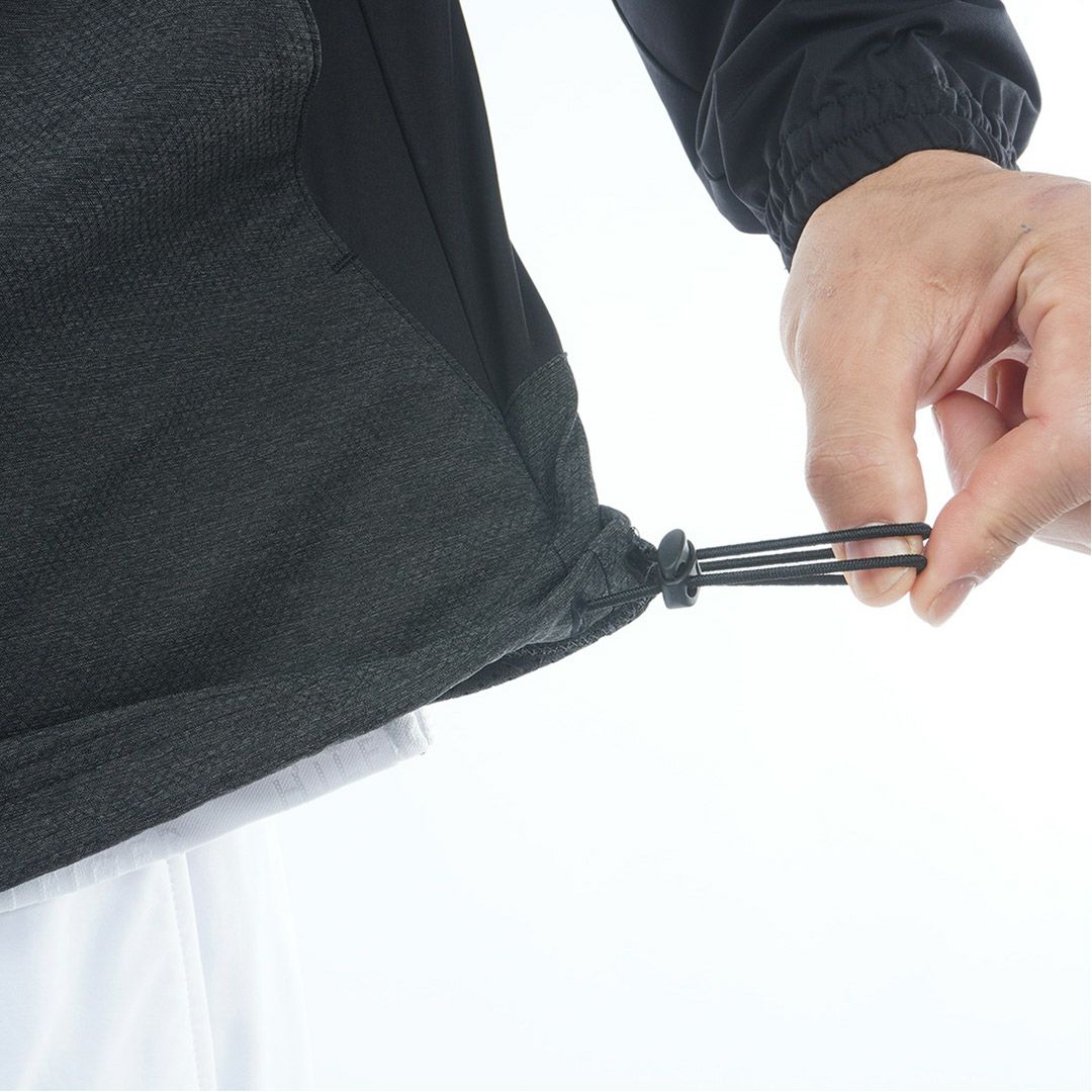 [トミーヒルフィガー]メンズ 袖脱着 アノラックジャケット　ブラック