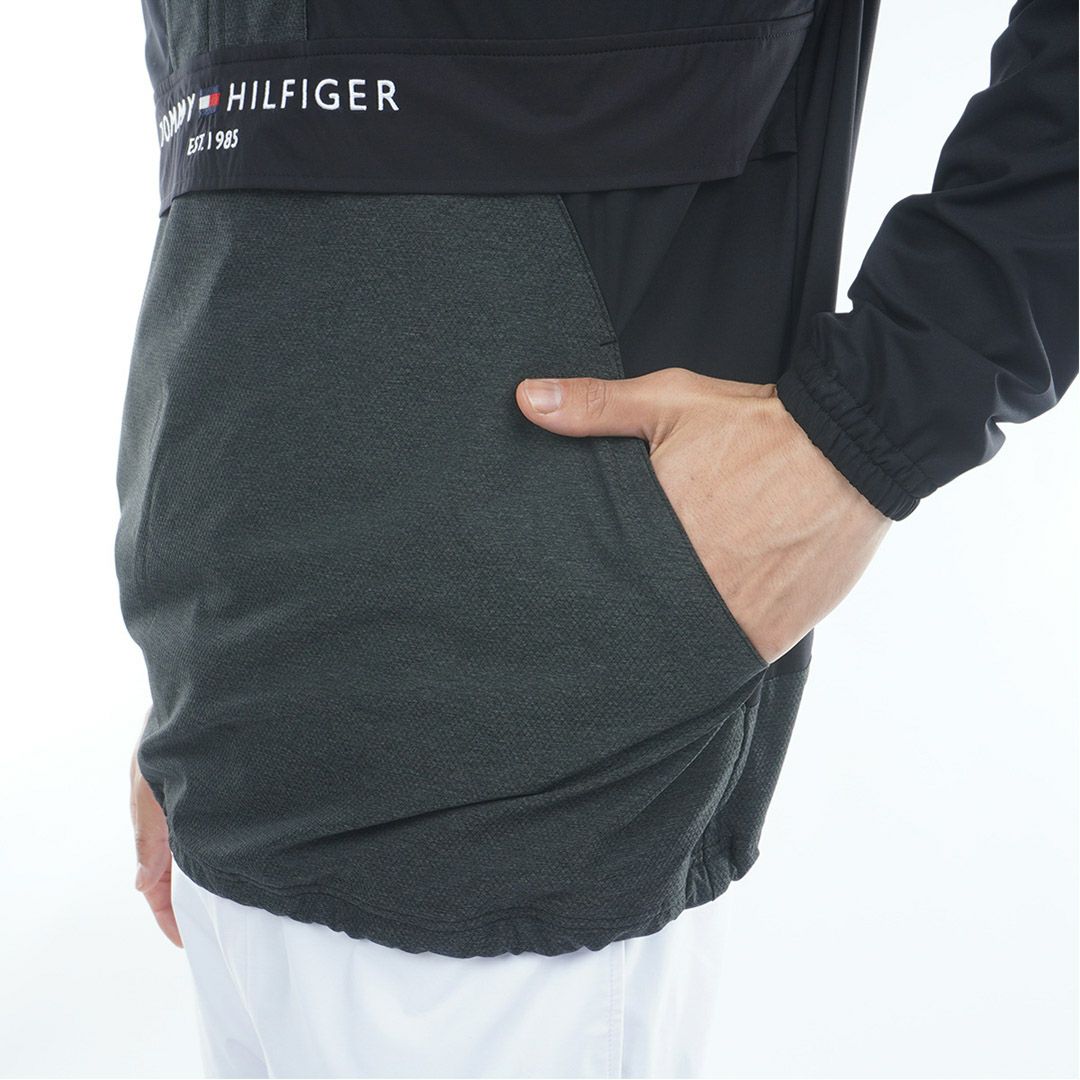 [トミーヒルフィガー]メンズ 袖脱着 アノラックジャケット　ブラック
