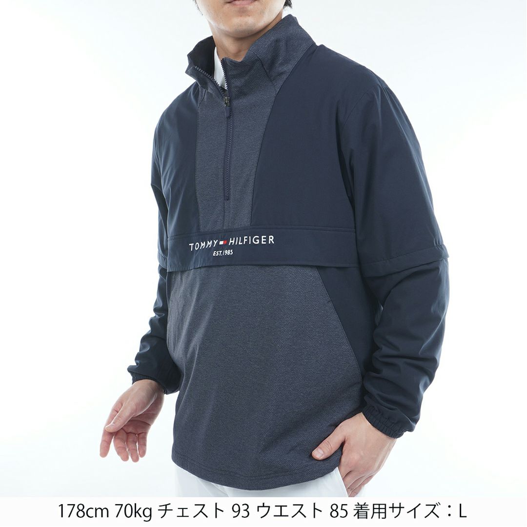 トミー ヒルフィガー ゴルフ Tommy Hilfiger Golf メンズ メンズ 袖脱着 アノラックジャケット THMA550 詳細17