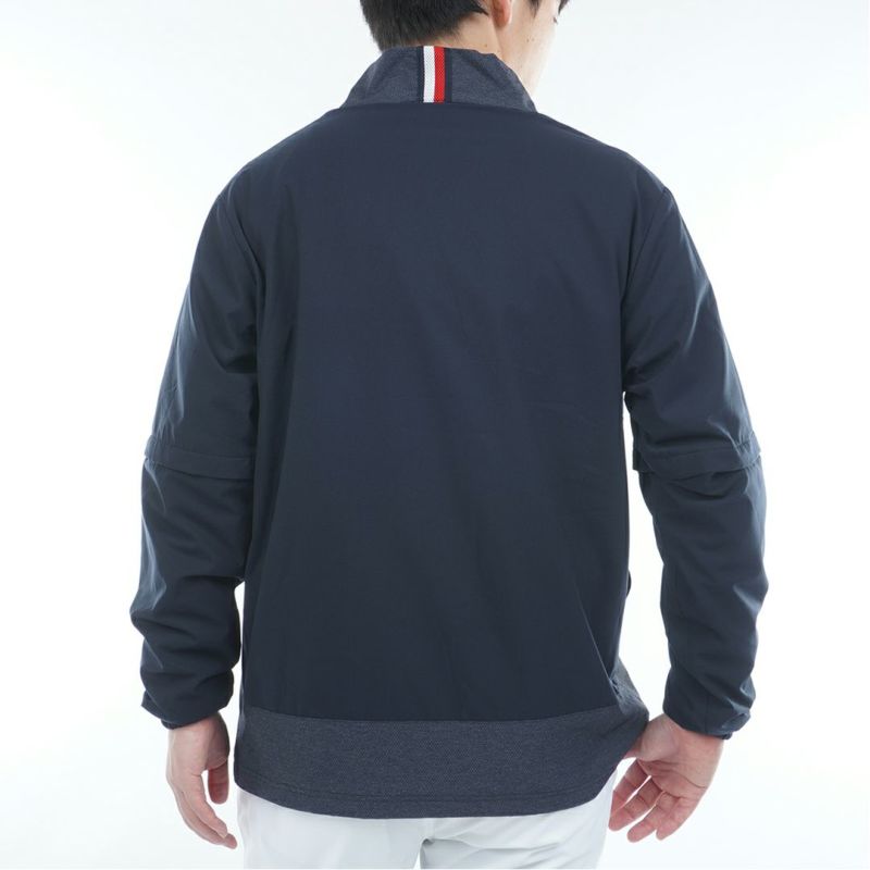 [トミーヒルフィガー]メンズ 袖脱着 アノラックジャケット　ネイビー