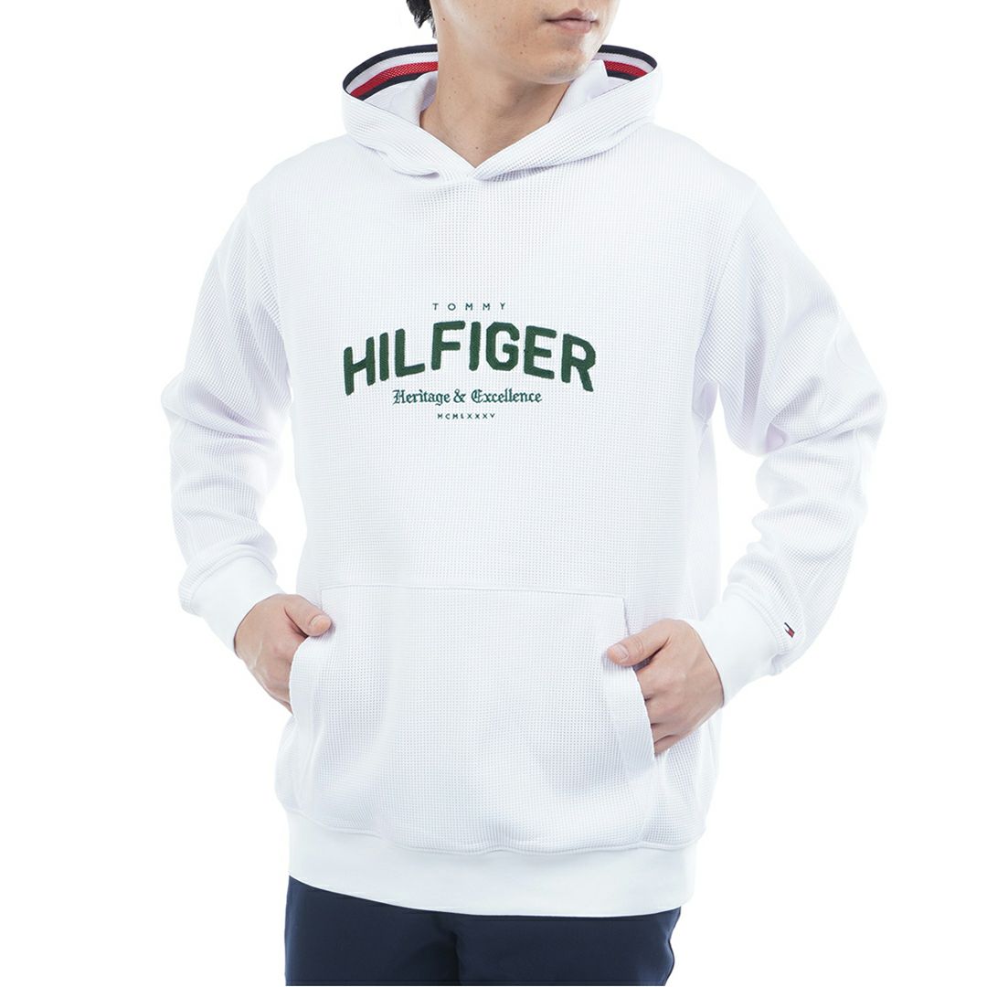 トミー ヒルフィガー ゴルフ Tommy Hilfiger Golf メンズ メンズ フロントロゴ スウェットフーディ- THMA551 詳細1