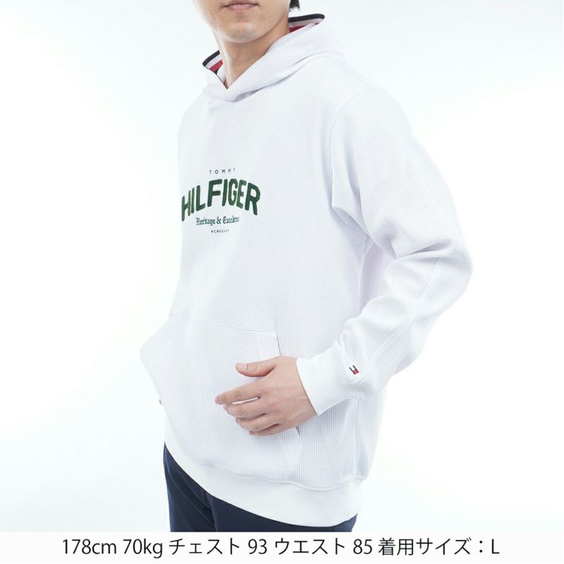 トミー ヒルフィガー ゴルフ Tommy Hilfiger Golf メンズ メンズ フロントロゴ スウェットフーディ- THMA551 詳細2