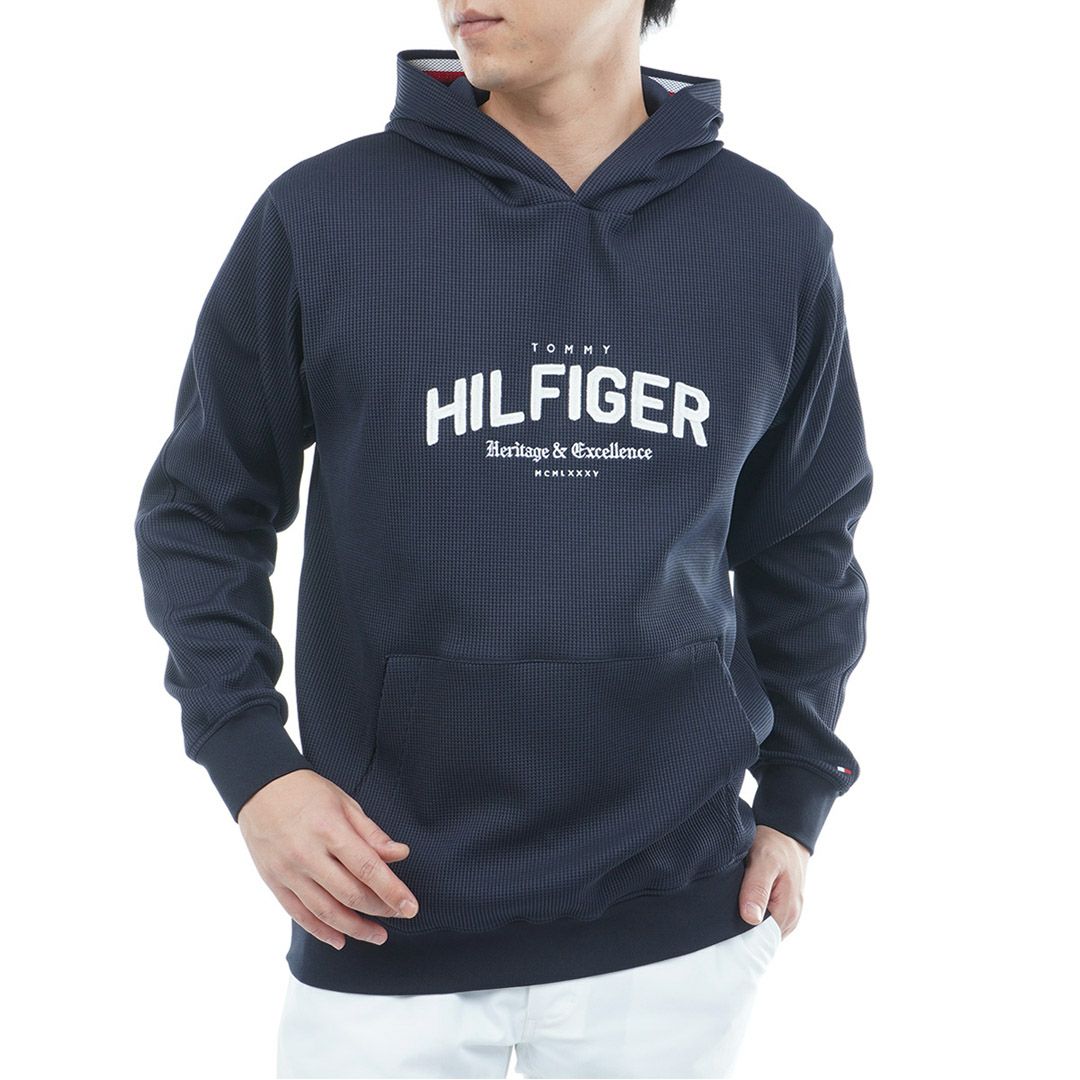 トミー ヒルフィガー ゴルフ Tommy Hilfiger Golf メンズ メンズ フロントロゴ スウェットフーディ- THMA551 詳細4