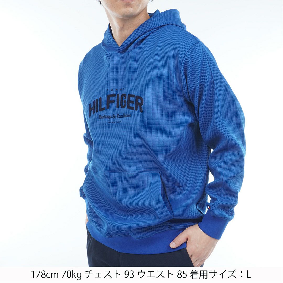 トミー ヒルフィガー ゴルフ Tommy Hilfiger Golf メンズ メンズ フロントロゴ スウェットフーディ- THMA551 詳細8