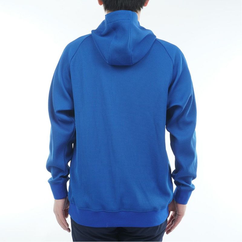 [トミーヒルフィガー]メンズ フロントロゴ スウェットフーディ-　ブルー