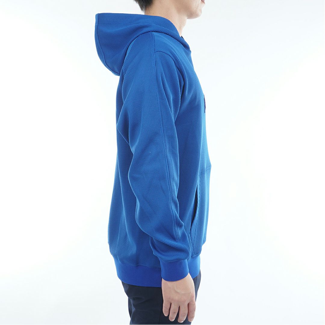 [トミーヒルフィガー]メンズ フロントロゴ スウェットフーディ-　ブルー