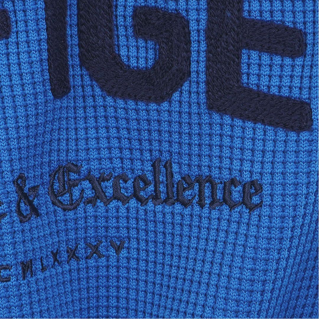 [トミーヒルフィガー]メンズ フロントロゴ スウェットフーディ-　ブルー