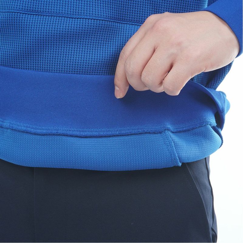 [トミーヒルフィガー]メンズ フロントロゴ スウェットフーディ-　ブルー