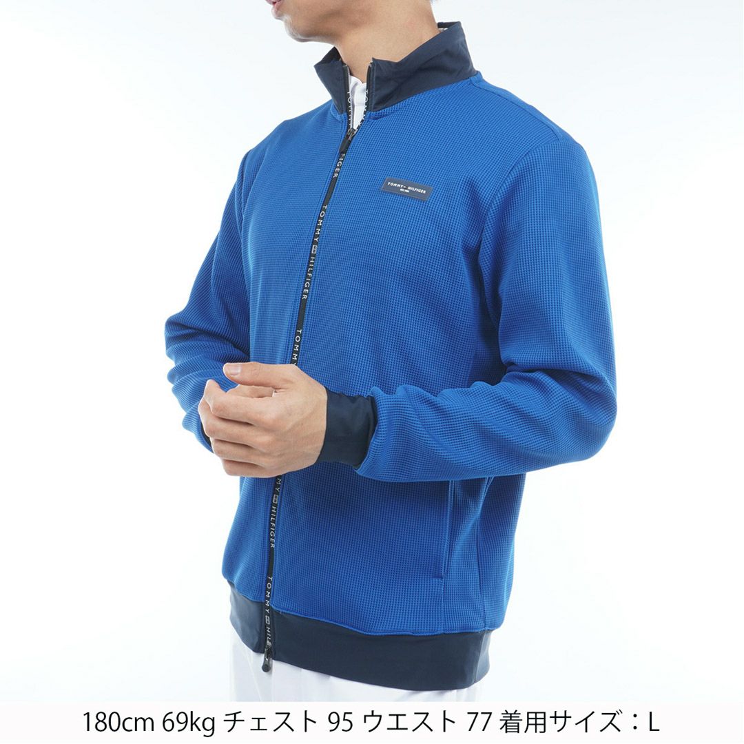 [トミーヒルフィガー]メンズ スウェットジャケット　ブルー
