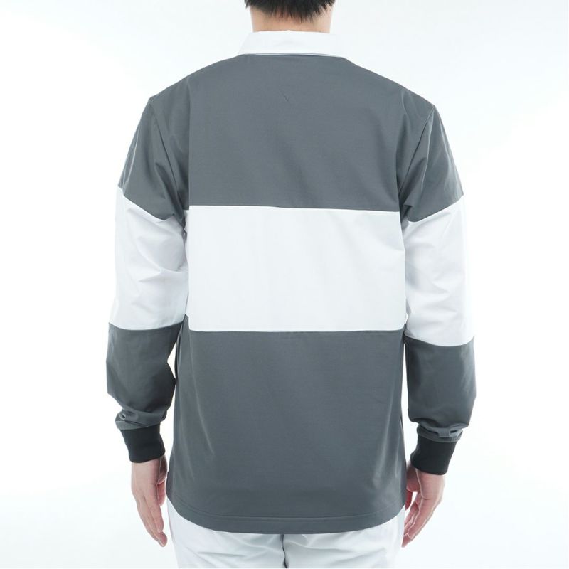 トミー ヒルフィガー ゴルフ Tommy Hilfiger Golf メンズ メンズ カラーブロック ラガーシャツ THMA553 詳細4