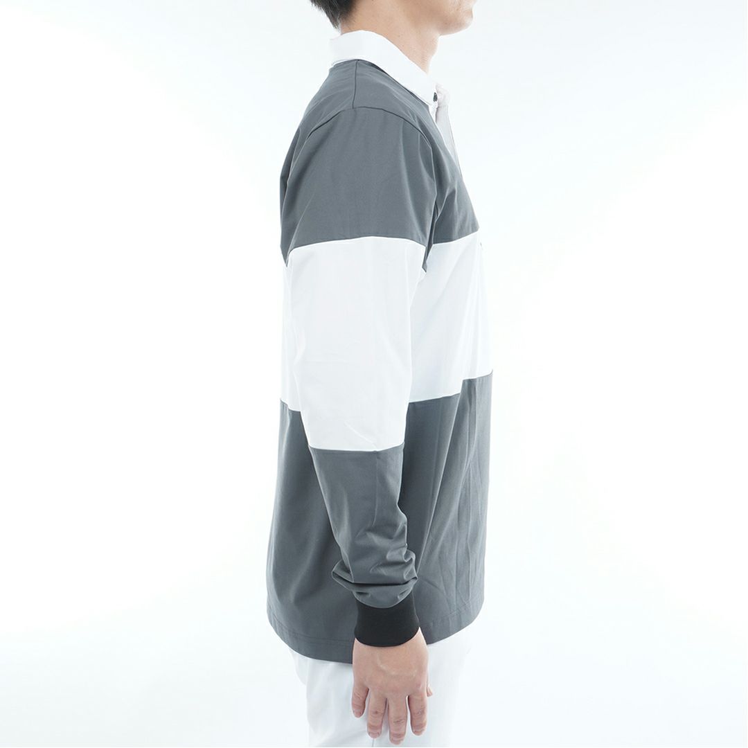 トミー ヒルフィガー ゴルフ Tommy Hilfiger Golf メンズ メンズ カラーブロック ラガーシャツ THMA553 詳細5