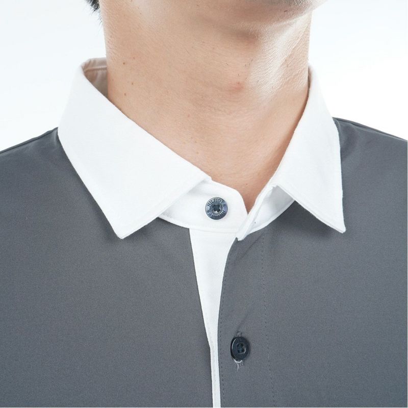 トミー ヒルフィガー ゴルフ Tommy Hilfiger Golf メンズ メンズ カラーブロック ラガーシャツ THMA553 詳細7