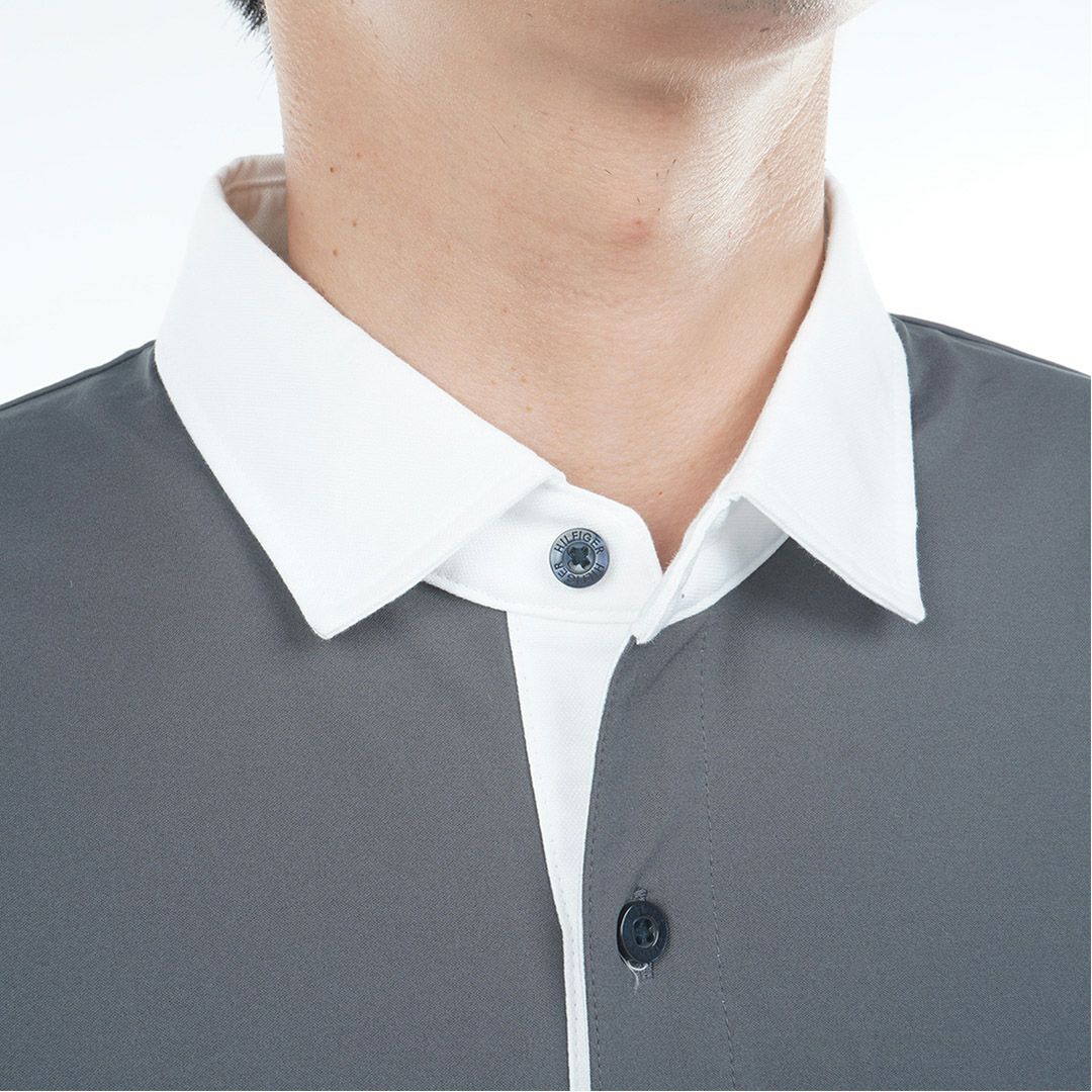 トミー ヒルフィガー ゴルフ Tommy Hilfiger Golf メンズ メンズ カラーブロック ラガーシャツ THMA553 詳細7