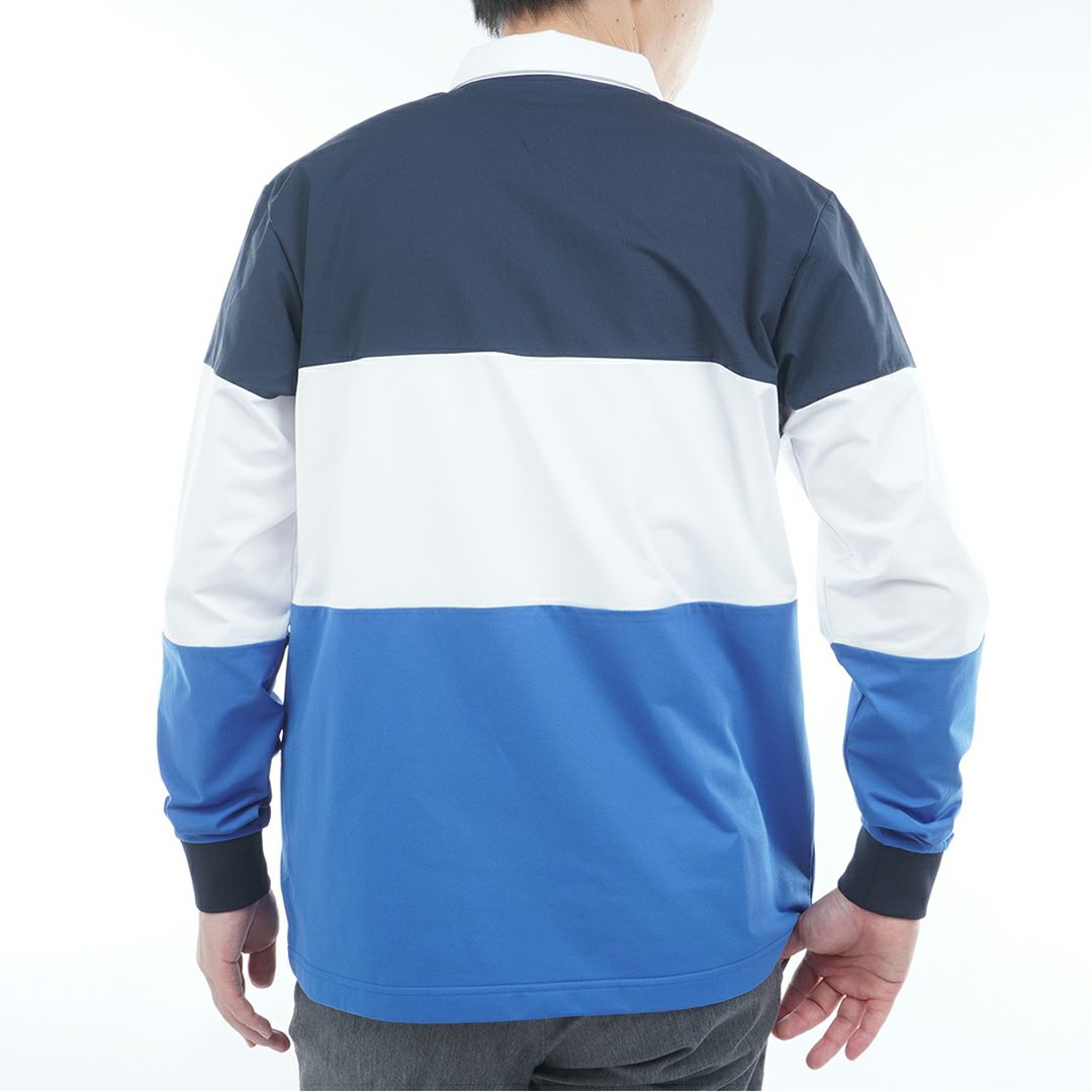 トミー ヒルフィガー ゴルフ Tommy Hilfiger Golf メンズ メンズ カラーブロック ラガーシャツ THMA553 詳細11