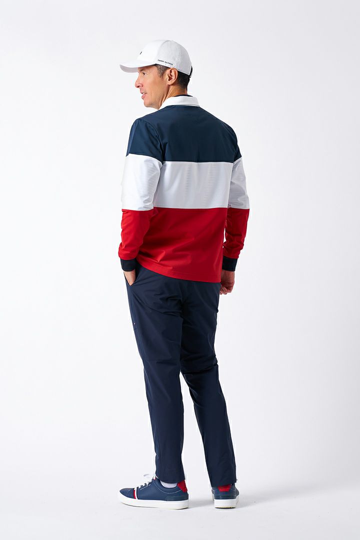 トミー ヒルフィガー ゴルフ Tommy Hilfiger Golf メンズ メンズ カラーブロック ラガーシャツ THMA553 詳細16