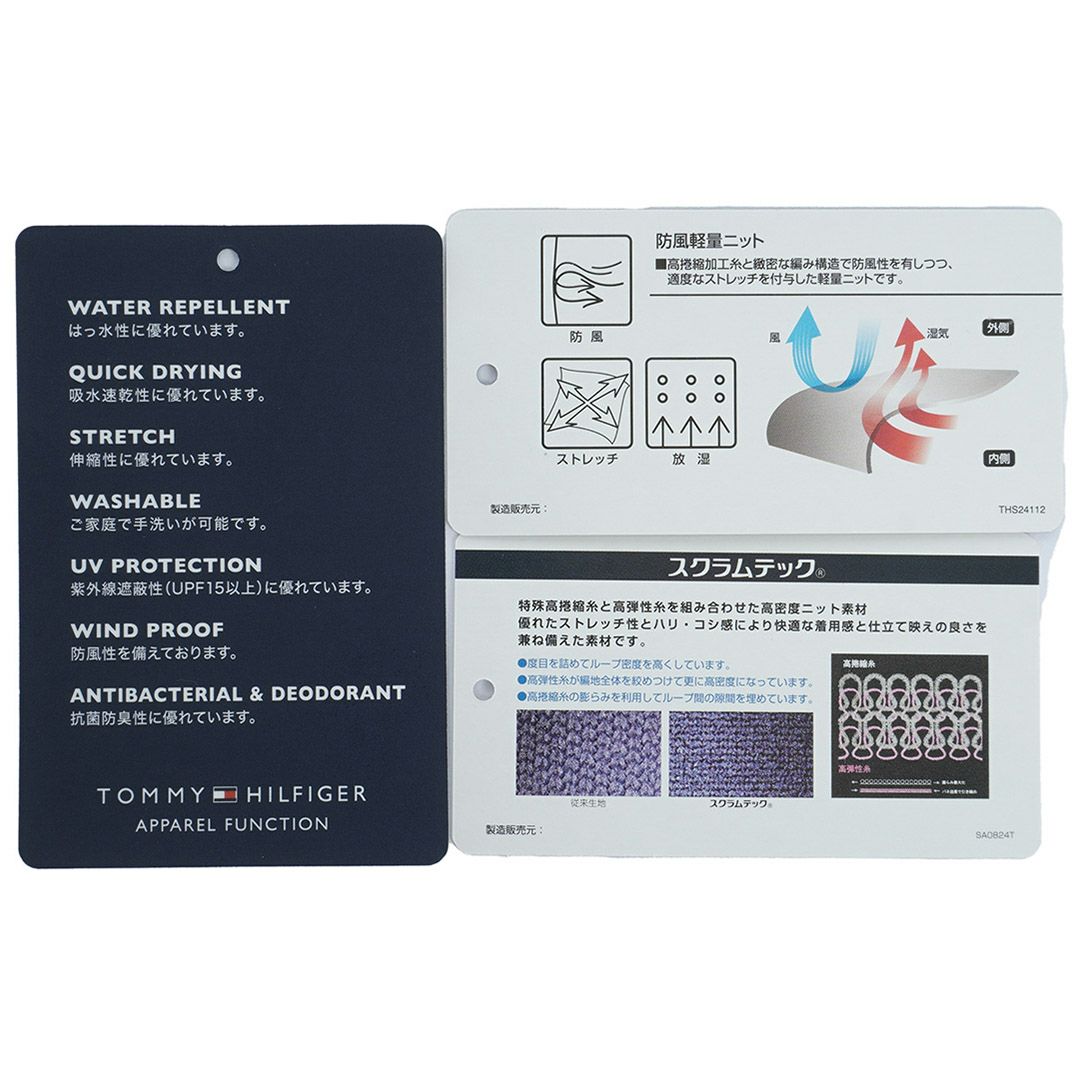 トミー ヒルフィガー ゴルフ Tommy Hilfiger Golf メンズ メンズ 防風 クルーネックスウェット THMA554 詳細19