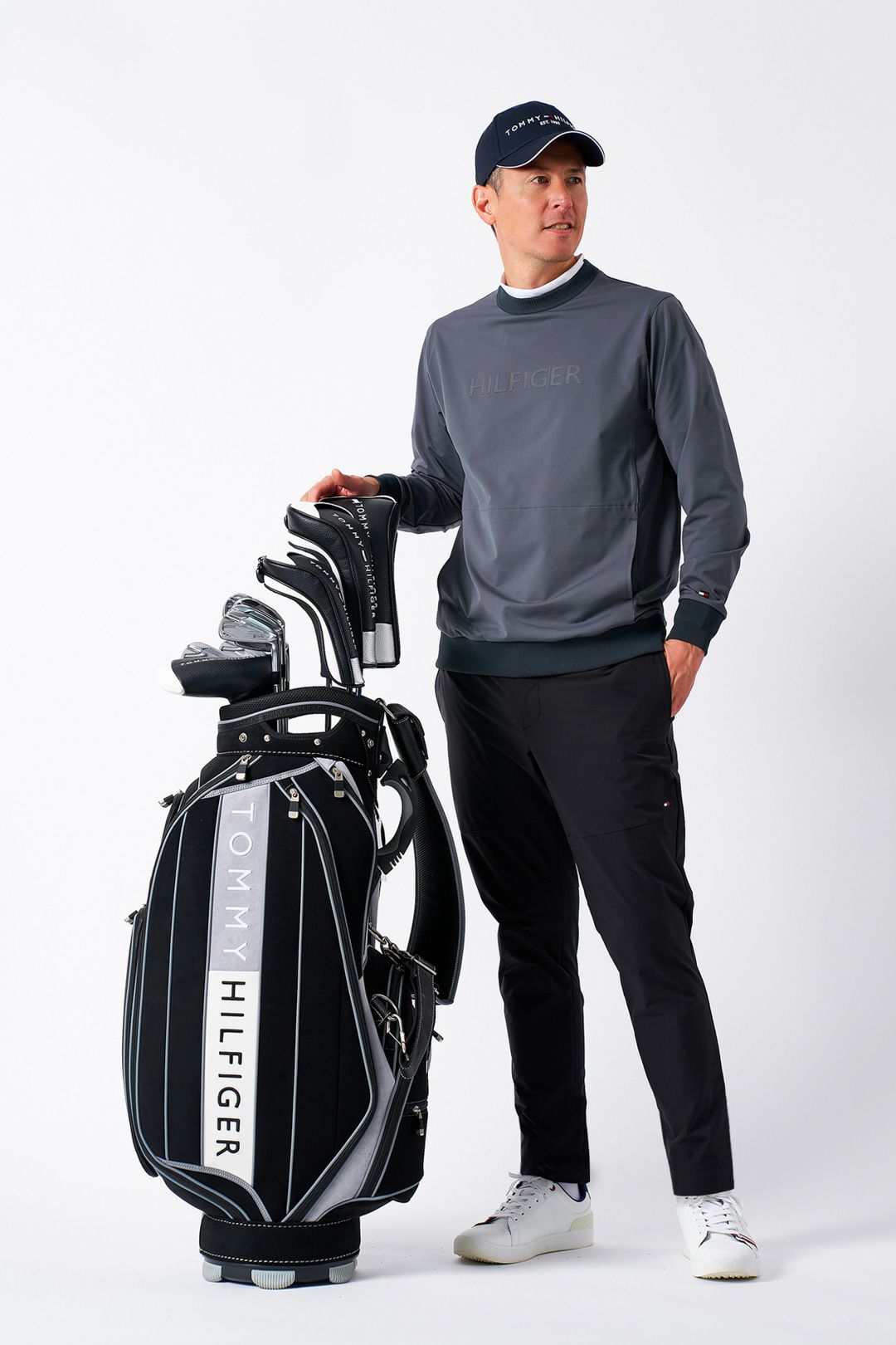 トミー ヒルフィガー ゴルフ Tommy Hilfiger Golf メンズ メンズ 防風 クルーネックスウェット THMA554 詳細20