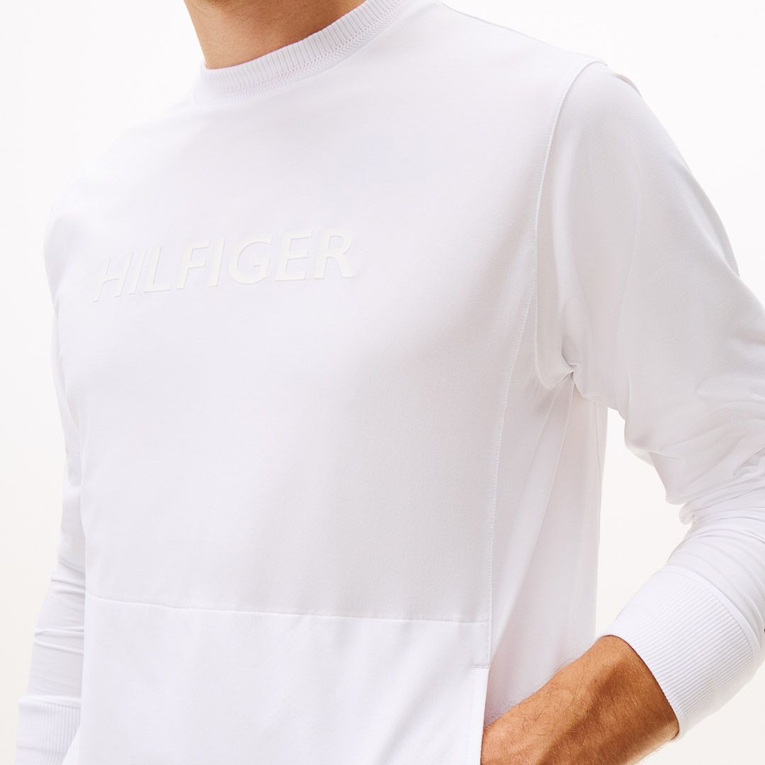 [トミーヒルフィガー]メンズ 防風 クルーネックスウェット