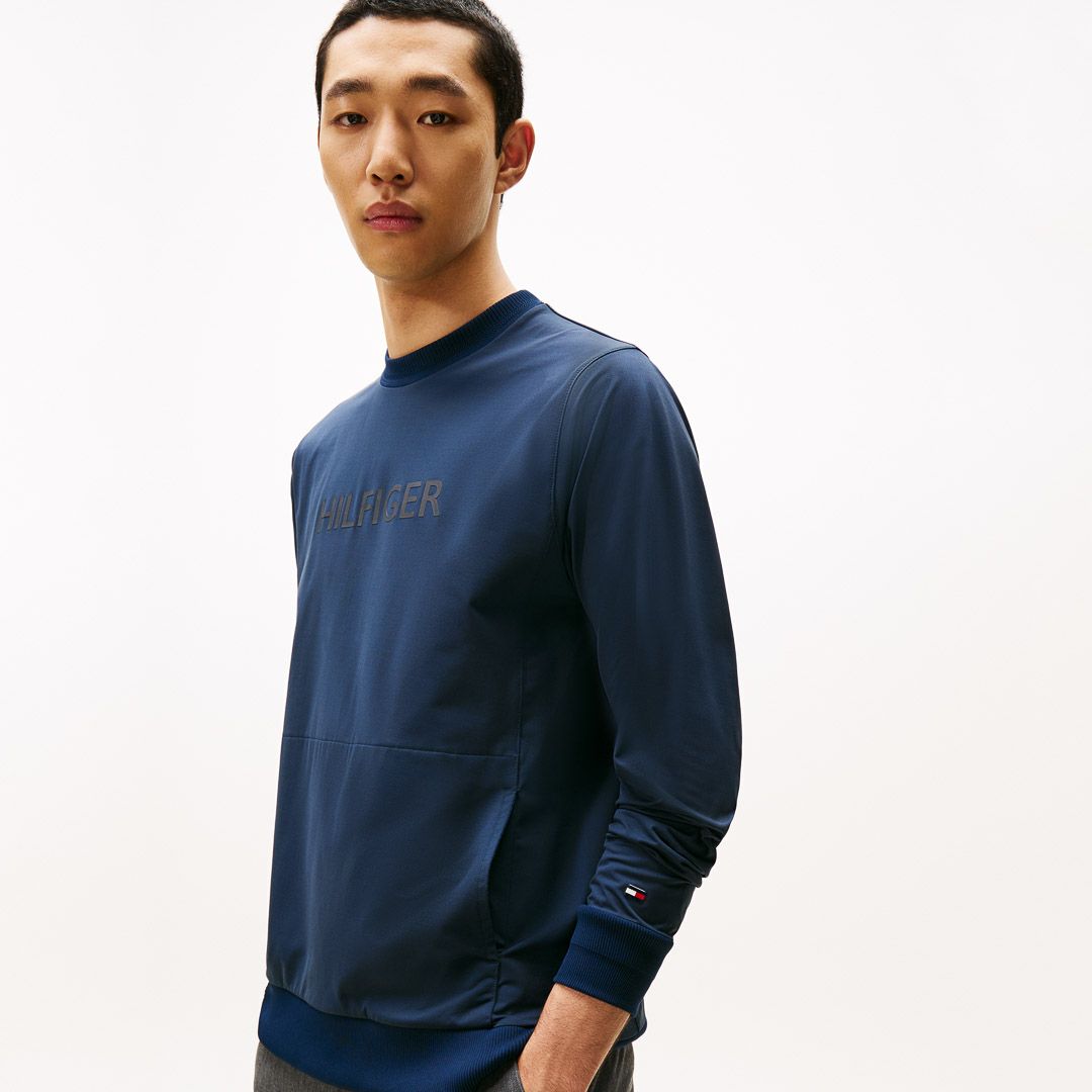 トミー ヒルフィガー ゴルフ Tommy Hilfiger Golf メンズ メンズ 防風 クルーネックスウェット THMA554 詳細30