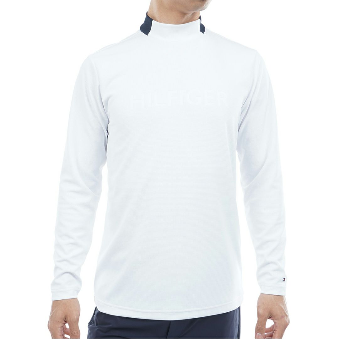 トミー ヒルフィガー ゴルフ Tommy Hilfiger Golf メンズ メンズ エンボス 長袖モックネックシャツ THMA555 詳細1