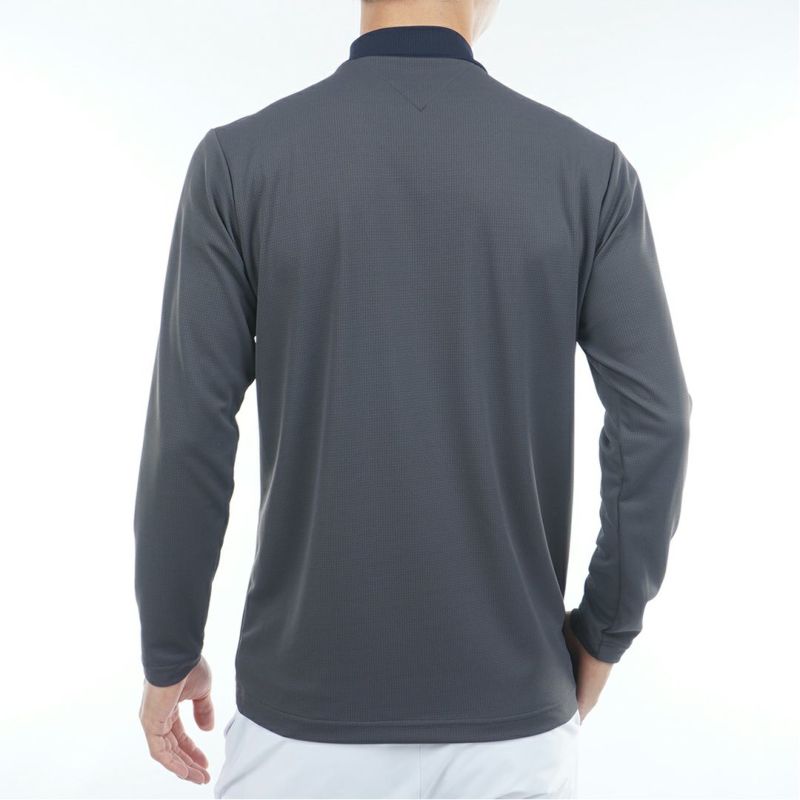 新品　トミーヒルフィガーゴルフ　モックネック　長袖シャツ　カットソー　ネイビー レディース トミーヒルフィガー ゴルフウェア 長袖シャツ モック