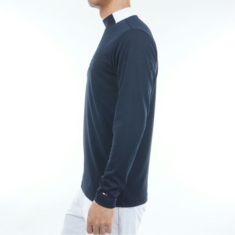 トミー ヒルフィガー ゴルフ Tommy Hilfiger Golf メンズ メンズ エンボス 長袖モックネックシャツ THMA555 詳細9