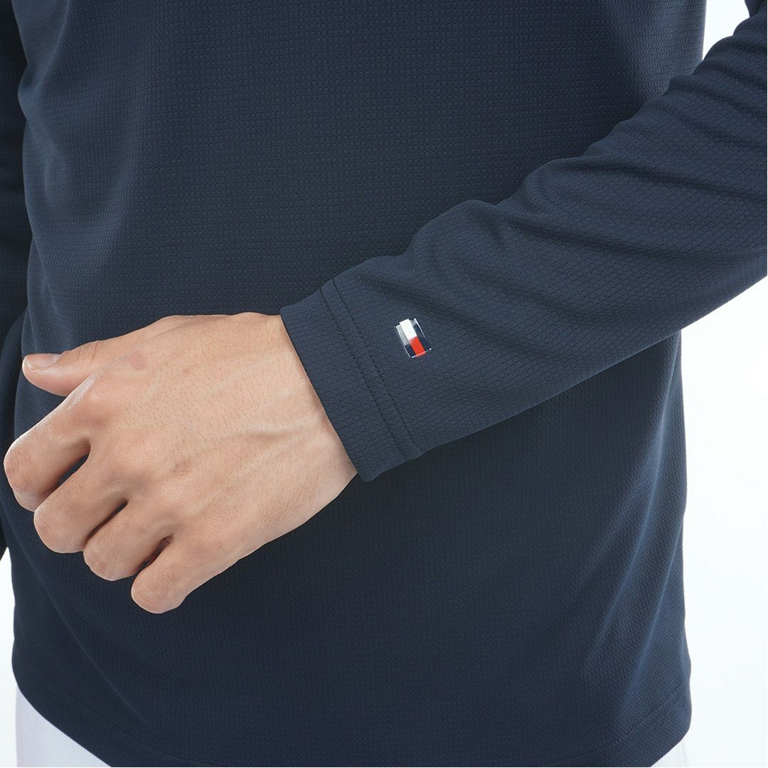 トミー ヒルフィガー ゴルフ Tommy Hilfiger Golf メンズ メンズ エンボス 長袖モックネックシャツ THMA555 詳細13