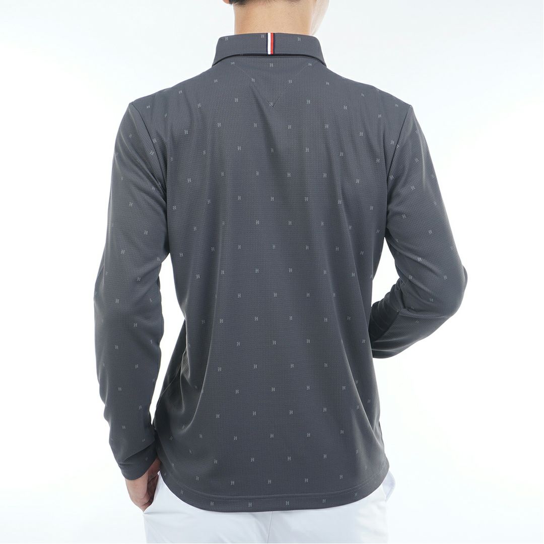トミー ヒルフィガー ゴルフ Tommy Hilfiger Golf メンズ メンズ ロゴ長袖 台衿付きシャツ THMA556 詳細7