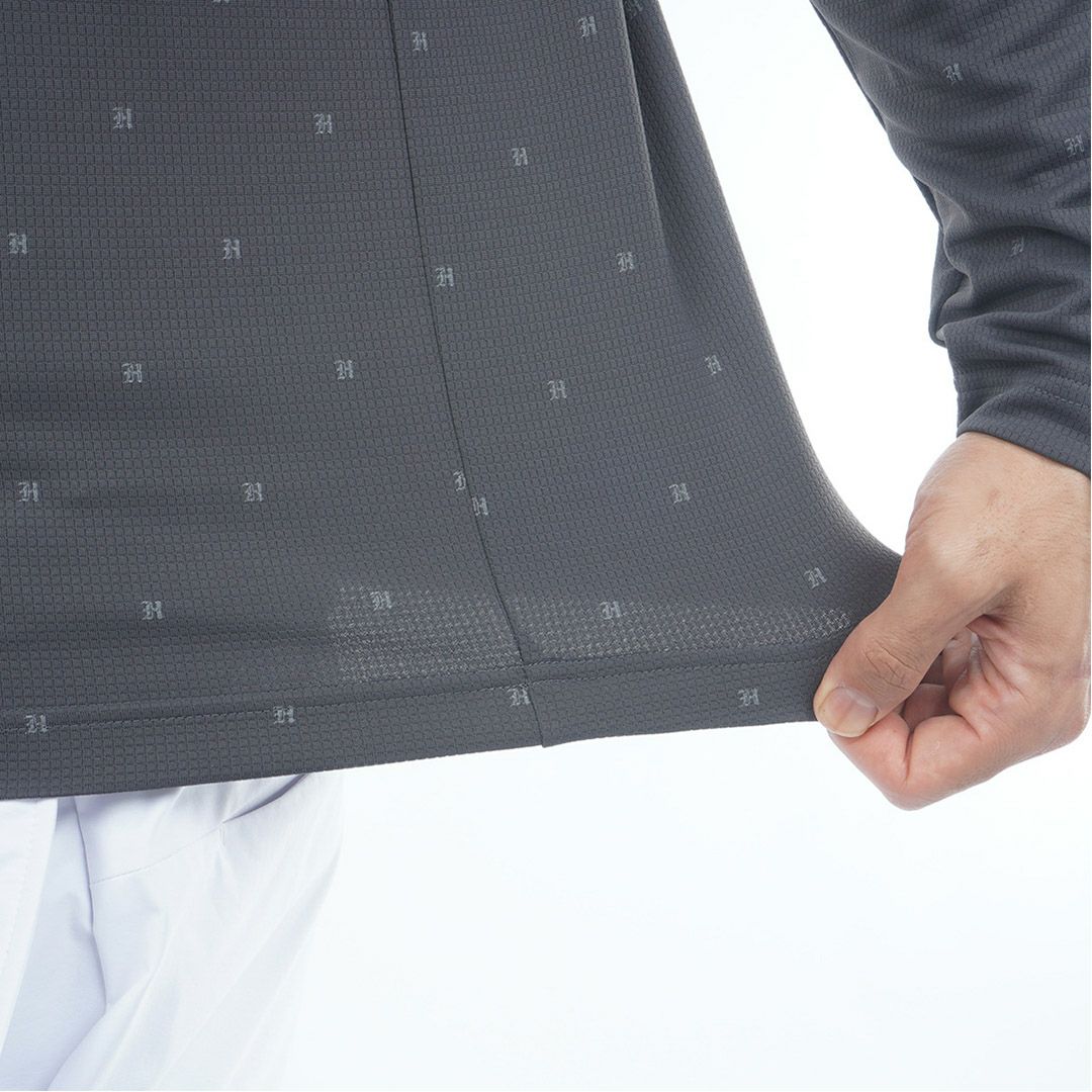 トミー ヒルフィガー ゴルフ Tommy Hilfiger Golf メンズ メンズ ロゴ長袖 台衿付きシャツ THMA556 詳細9