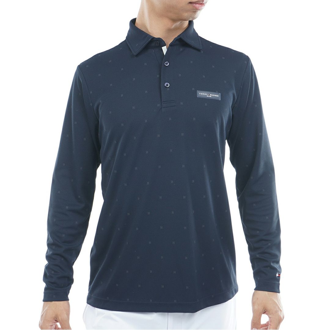 トミー ヒルフィガー ゴルフ Tommy Hilfiger Golf メンズ メンズ ロゴ長袖 台衿付きシャツ THMA556 詳細15