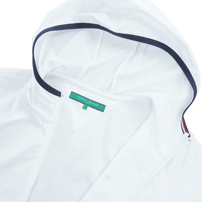 [トミーヒルフィガー]メンズ スウェット フーディージャケット　ホワイト