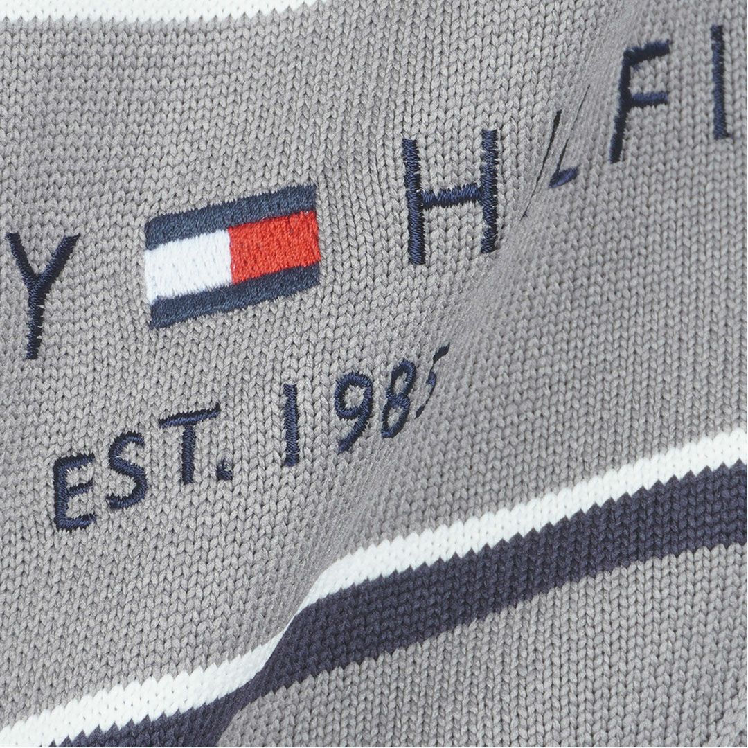 トミー ヒルフィガー ゴルフ Tommy Hilfiger Golf メンズ メンズ ケ-ブル浅Vネック ニットベスト THMA560 詳細12
