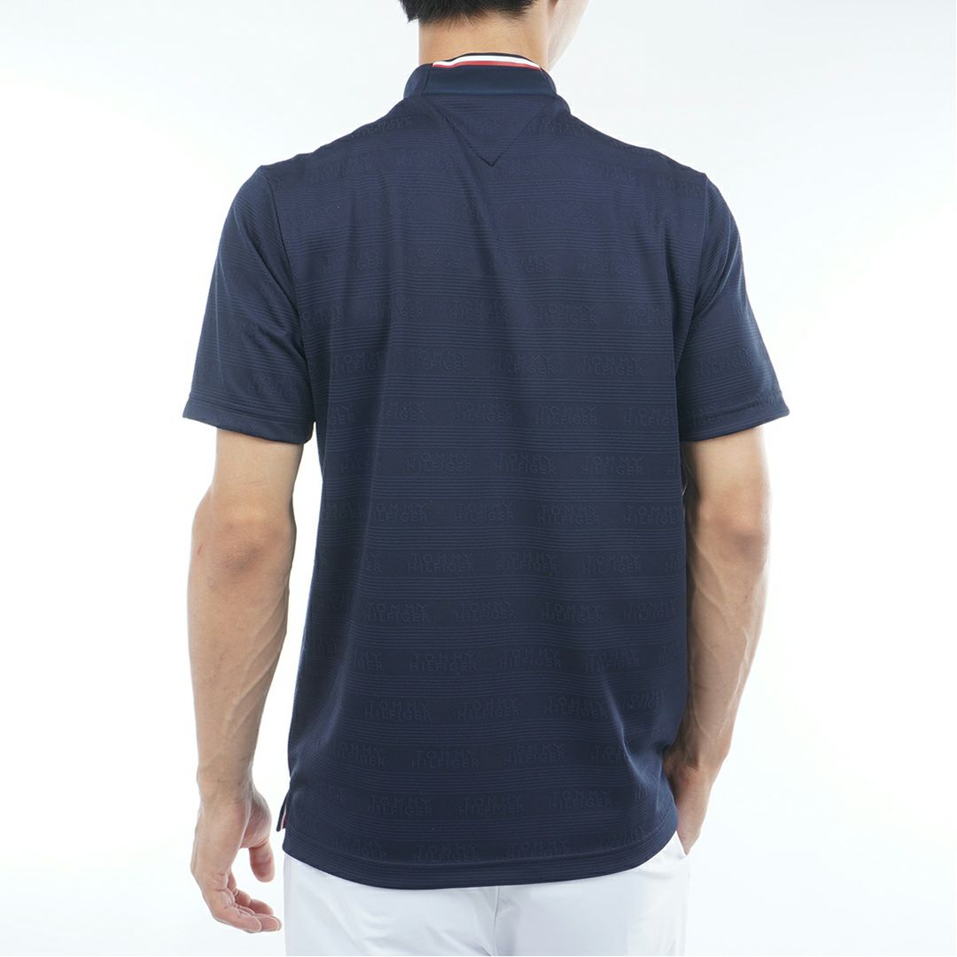 トミー ヒルフィガー ゴルフ Tommy Hilfiger Golf メンズ メンズ ロゴジャガード 半袖モックネックシャツ THMA561 詳細7