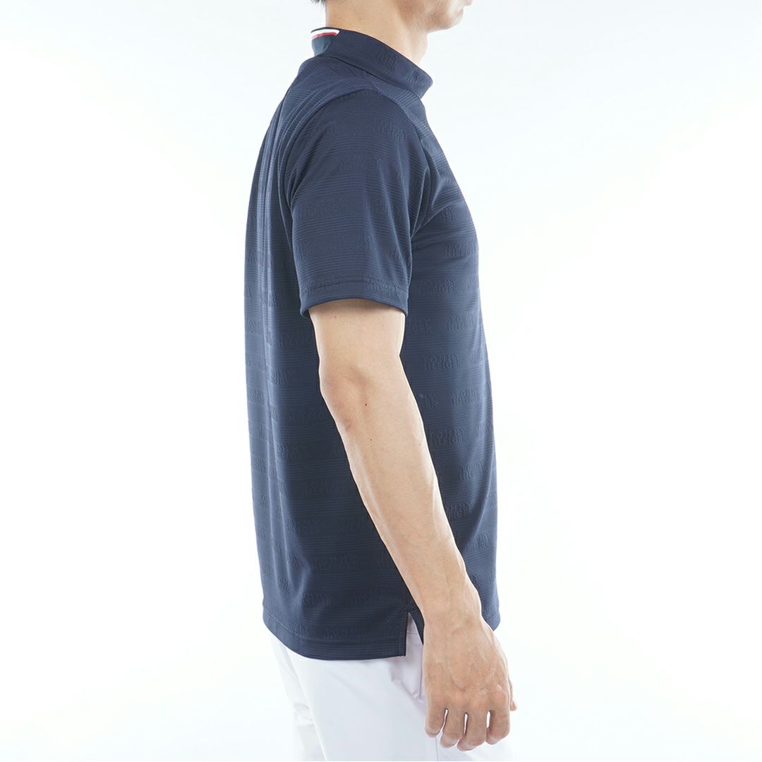 トミー ヒルフィガー ゴルフ Tommy Hilfiger Golf メンズ メンズ ロゴジャガード 半袖モックネックシャツ THMA561 詳細8